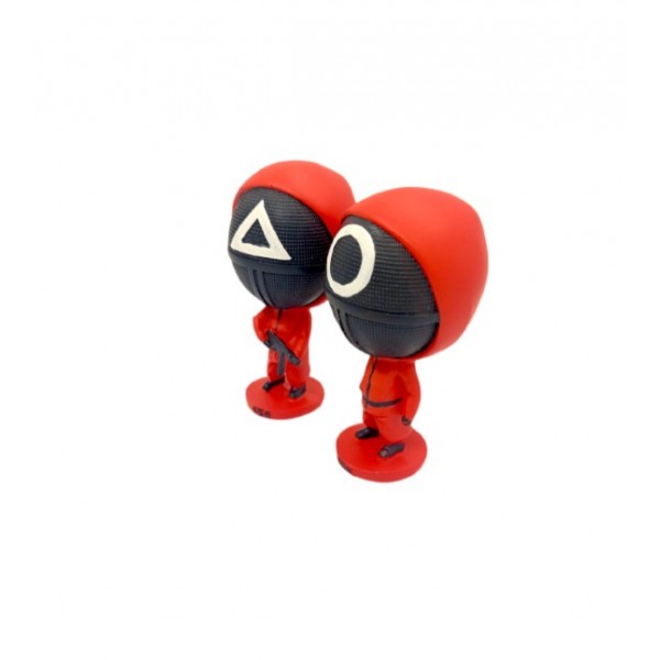 Фігурка Гра в кальмара Squid game на підставці трикутник, коло 17см 1 шт