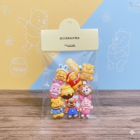 Наклейки Винни пух и его друзья 3D наклейки Winnie the Pooh для детей 10 шт упаковка