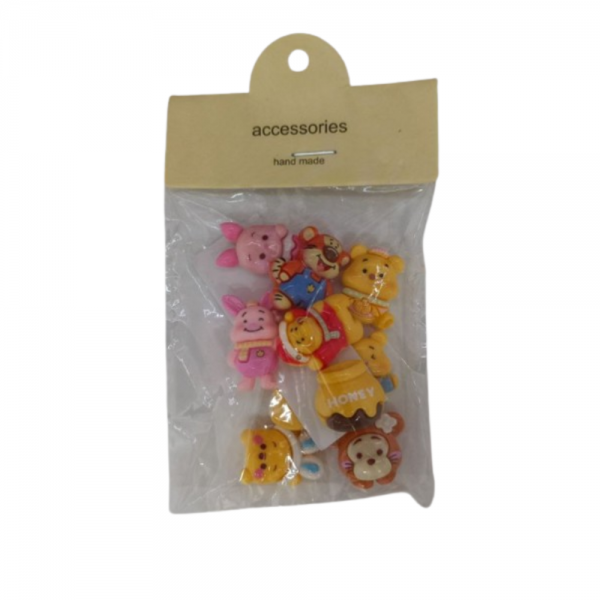 Наклейки Вінні пух та його друзі 3D наклейки Winnie the Pooh для дітей 10 шт упаковка