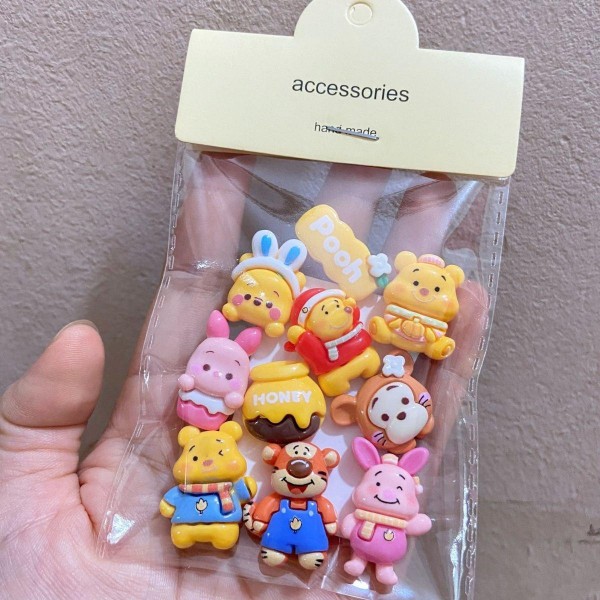 Наклейки Вінні пух та його друзі 3D наклейки Winnie the Pooh для дітей 10 шт упаковка