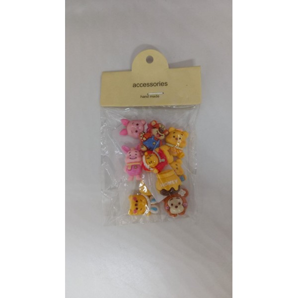 Наклейки Вінні пух та його друзі 3D наклейки Winnie the Pooh для дітей 10 шт упаковка