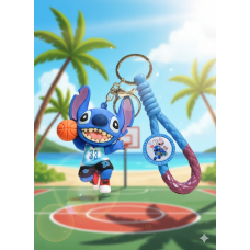 Стіч брелок Ліло та Стіч Lilo Stitch для дітей брелок іграшка на ключі, на сумку синій 7,3 см