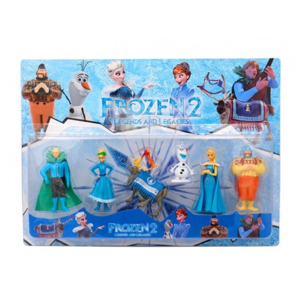 Игрушки набор Фрозен Холодное сердце Frozen 2 Анна-Эльза-Кристофф-Олаф Дисней 6 шт 5 - 10 см