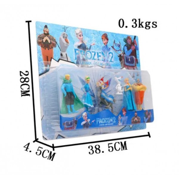 Игрушки набор Фрозен Холодное сердце Frozen 2 Анна-Эльза-Кристофф-Олаф Дисней 6 шт 5 - 10 см