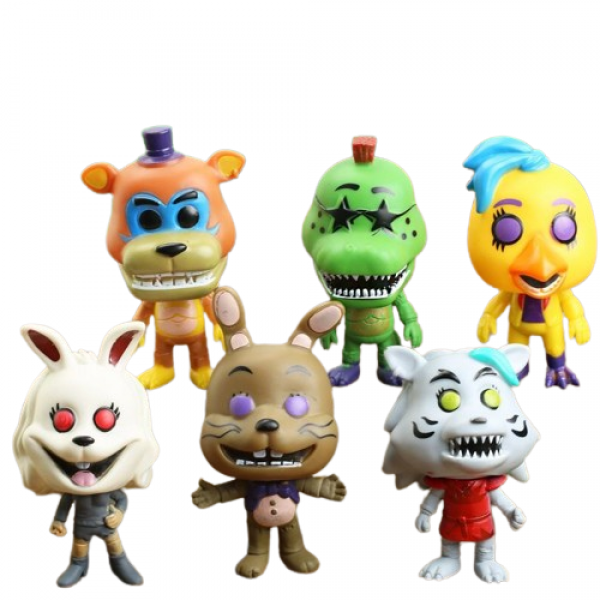 Набір фігурок П'ять ночей у Фредді фігурки ФНАФ Фредді Five Nights at Freddy's дитячі іграшки 6 шт 10 см