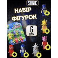 Набір фігурок лего Sonic іграшки Сонік дитячий набір іграшкові фігурки набір з аксесуарами
