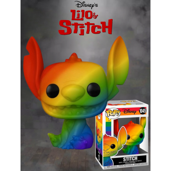 Фігурка Funko Pop Ліло та Стіч Райдужний Стіч Lilo and Stitch Rainbow Stitch фанко поп 10 см #1045