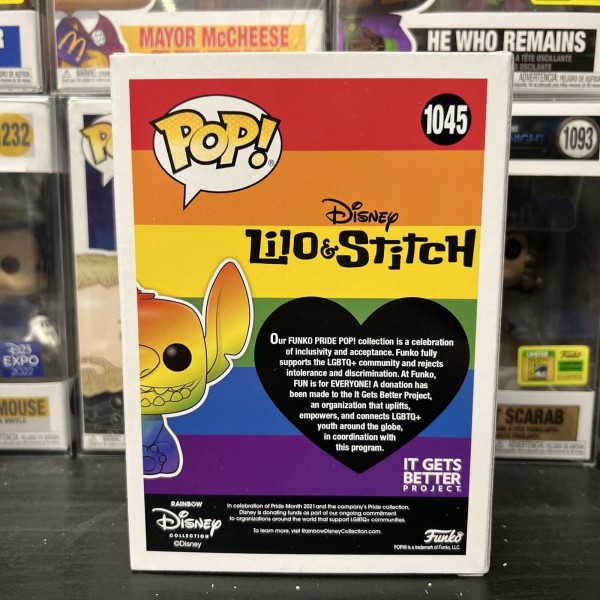 Фігурка Funko Pop Ліло та Стіч Райдужний Стіч Lilo and Stitch Rainbow Stitch фанко поп 10 см #1045