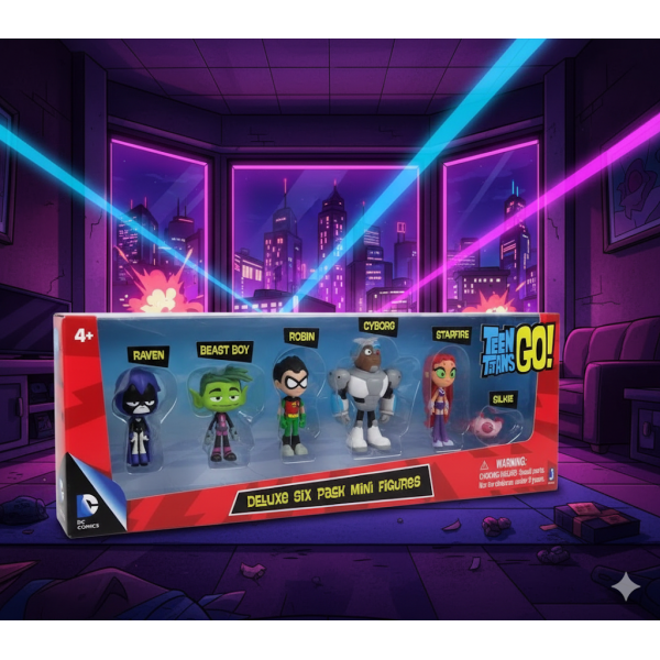 Фігурки Юні Титани вперед Підлітки Титани Teen Titans Go набір 6 шт 5-6 см