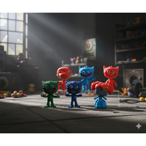 Набір фігурок Хаггі Ваггі Huggy Wuggy Poppy playtime Поппі Плейтайм дитячі іграшки 6 шт. 7 см