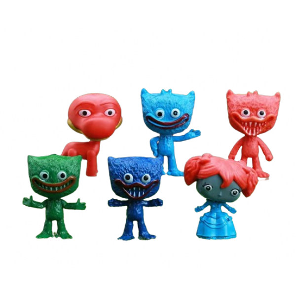 Набір фігурок Хаггі Ваггі Huggy Wuggy Poppy playtime Поппі Плейтайм дитячі іграшки 6 шт. 7 см