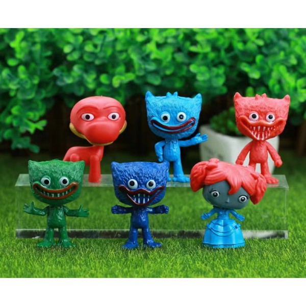 Набір фігурок Хаггі Ваггі Huggy Wuggy Poppy playtime Поппі Плейтайм дитячі іграшки 6 шт. 7 см