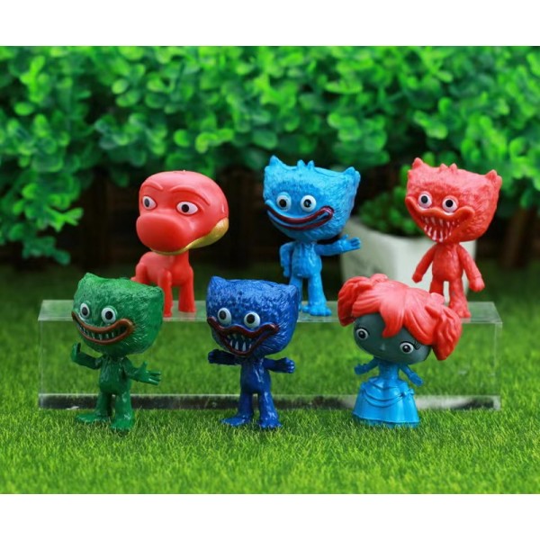 Набір фігурок Хаггі Ваггі Huggy Wuggy Poppy playtime Поппі Плейтайм дитячі іграшки 6 шт. 7 см