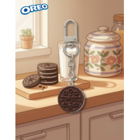 Брелок Орео печенька Oreo игрушка антистресс подвеска на ключи, на сумку 4,7 см