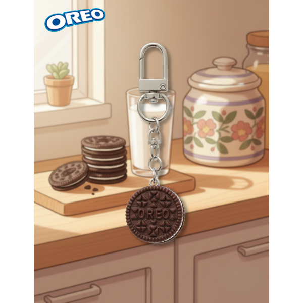 Брелок Орео печиво Oreo іграшка антистрес підвіска на ключі, на сумку 4,7 см