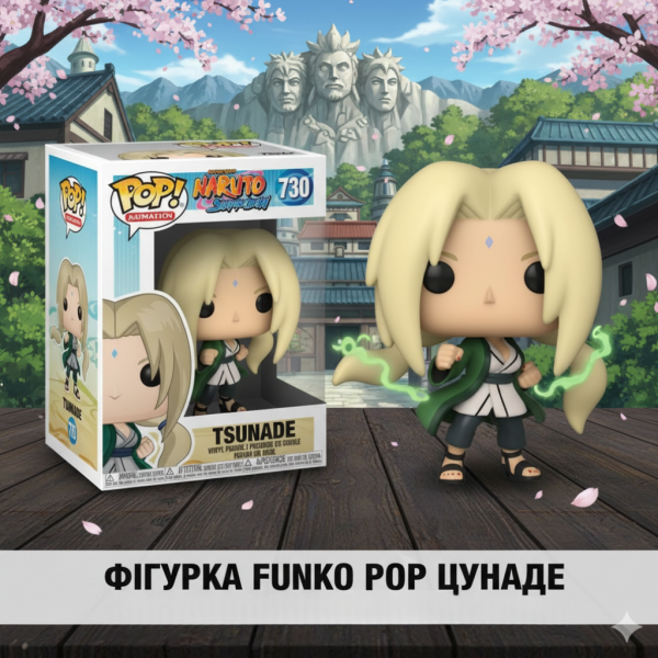 Фігурка Цунаде Наруто фанко поп Naruto Shippuden Ураганні хроніки Tsunade вінілова фігурка #730 10 см
