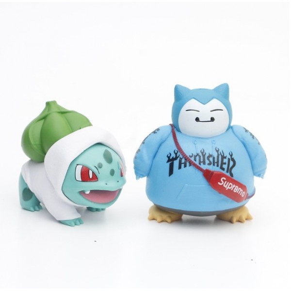 Набір фігурок Покемон Пікачу Pokemon Pikachu Чармандер, Псік, Сквіртл, Бульбазавр, Снорлакс ігрові фігурки 6-10.5см 6 шт.