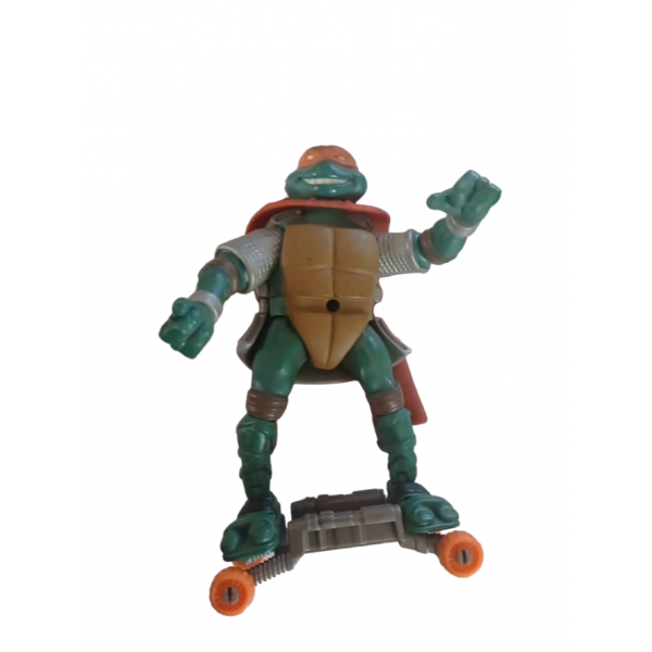 Фігурка Мікеланджело Черепашки ніндзя на самокаті ігрова фігурка TMNT 13 см