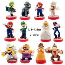 Супер Маріо фігурки Super Mario дитячі іграшки 12шт 7,8-9,5 см