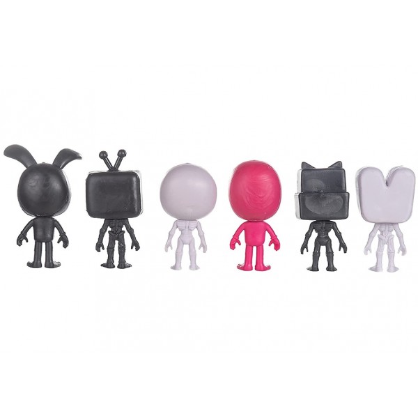 Набір фігурок Голова сирени хорор Сиреноголовий 6 шт 13 см