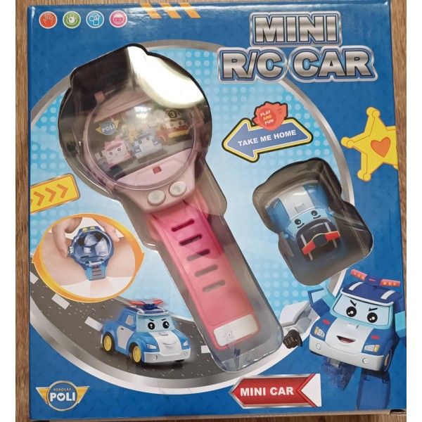 Детские часы Robocar Poli (Поли Робокар) с мини-машинкой
