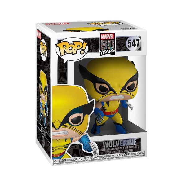 Фігурка Funko Pop Фанко Поп Марвел 80-х Фанко Поп Росомаха Marvel 80th Wolverine 10 см #547