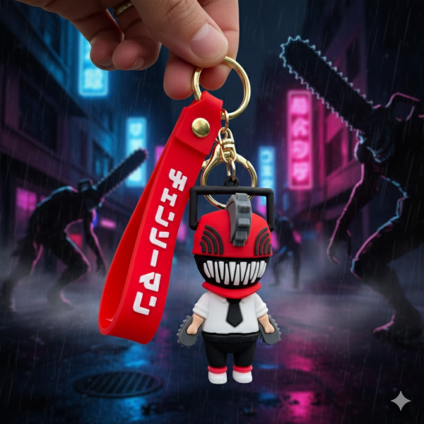 Брелок Людина з бензопилою Chainsaw Man Почіта Pochita аніме фігурка іграшка для ключів, рюкзака, сумки 7 см