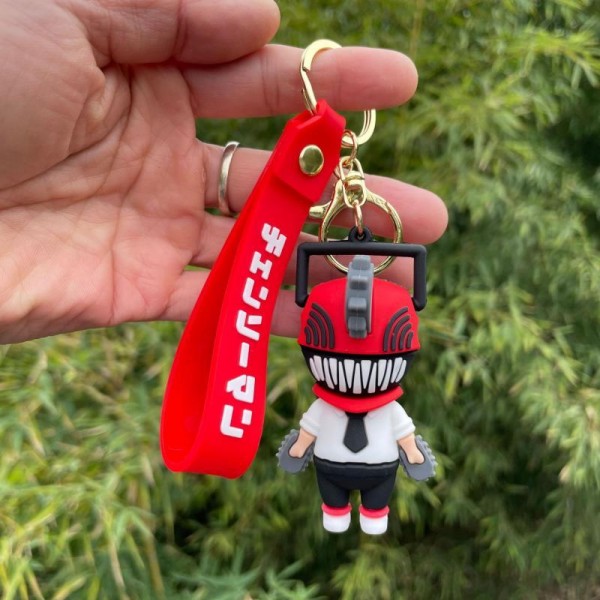 Брелок Людина з бензопилою Chainsaw Man Почіта Pochita аніме фігурка іграшка для ключів, рюкзака, сумки 7 см