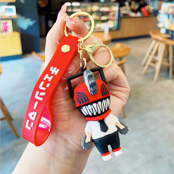 Брелок Людина з бензопилою Chainsaw Man Почіта Pochita аніме фігурка іграшка для ключів, рюкзака, сумки 7 см