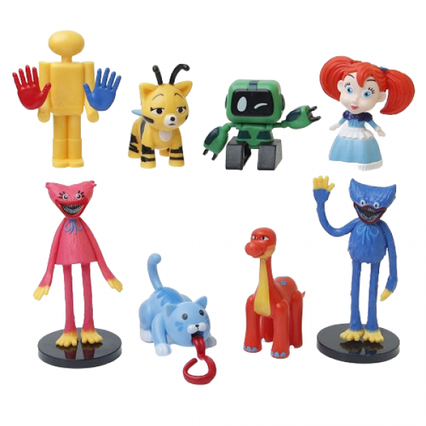 Набір фігурок Хаггі Ваггі Huggy Wuggy Poppy playtime поппі плейтайм ігрові фігурки 8 шт. 4-10 см