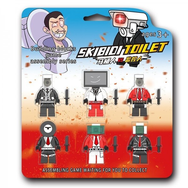 Набір фігурок лего Skibidi Toilet іграшки Скибіді Туалет дитячий набір іграшкові фігурки набір з аксесуарами