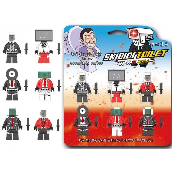 Набір фігурок лего Skibidi Toilet іграшки Скибіді Туалет дитячий набір іграшкові фігурки набір з аксесуарами