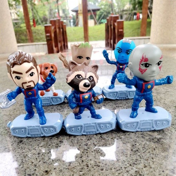 Набір фігурок Вартові Галактики Марвел Marvel Guardians of the Galaxy супергерої 6 шт 10 см