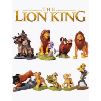 Набір фігурок Король Лев The Lion King ігрові фігурки Сімба, Тімон та Пумба, Нала, Рафіки, Шензі, Банзай та Ед 9 шт