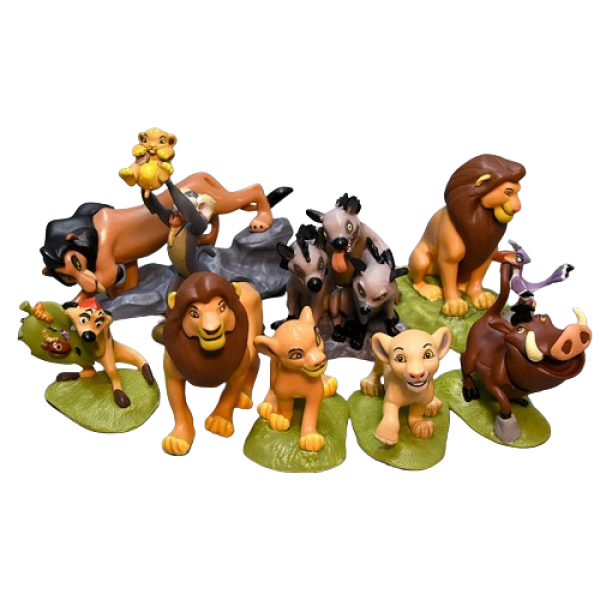 Набір фігурок Король Лев The Lion King ігрові фігурки Сімба, Тімон та Пумба, Нала, Рафіки, Шензі, Банзай та Ед 9 шт