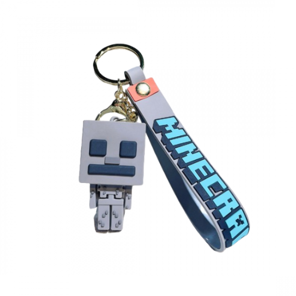 Брелок Майнкрафт скелетон minecraft skeleton детский брелок на рюкзак, ключи 5,5 см