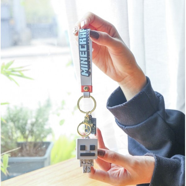 Брелок Майнкрафт скелетон minecraft skeleton детский брелок на рюкзак, ключи 5,5 см