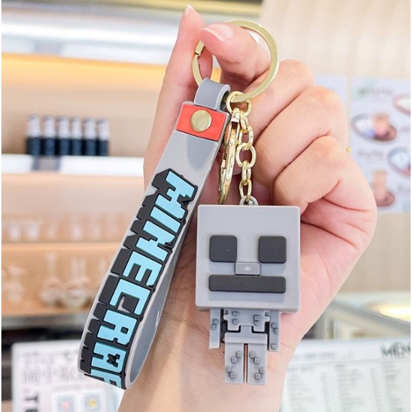 Брелок Майнкрафт скелетон minecraft skeleton детский брелок на рюкзак, ключи 5,5 см