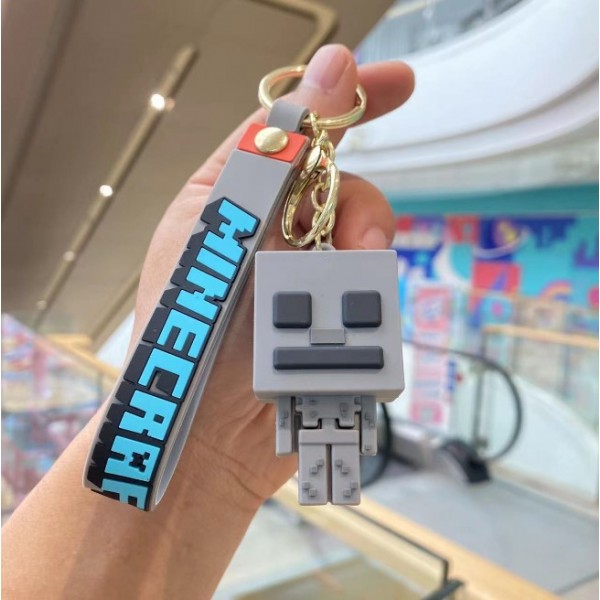 Брелок Майнкрафт скелетон minecraft skeleton детский брелок на рюкзак, ключи 5,5 см