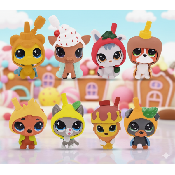 Набір фігурок Літл Пет Шоп фігурки Littlest Pet Shop дитячі іграшки 8 шт 6см