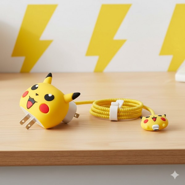 Защитный чохол для зарядного пристрою Покемон Pokemon защита для зарядки от перегиба провода