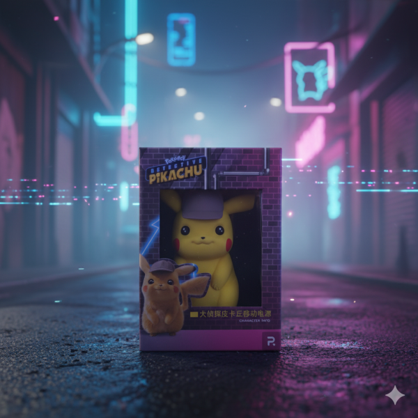 Покемон фигурка желтого Пикачу Повербанк Pikachu portable charger power bank