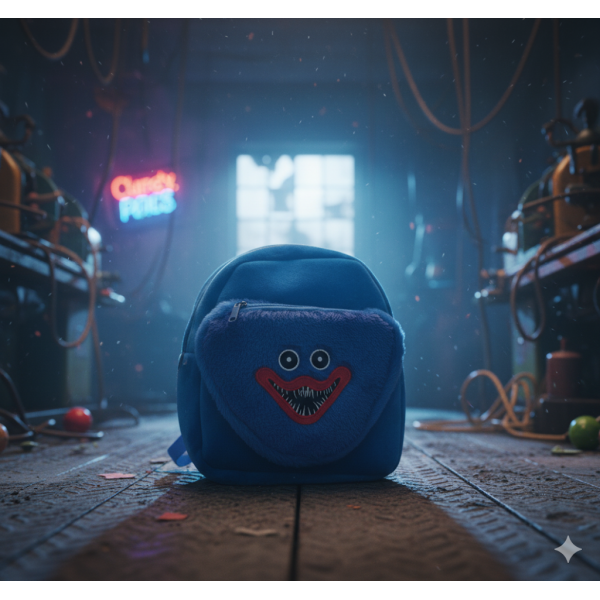 М'який дитячий рюкзак з Poppy Playtime Монстр Хагі Ваггі Huggy Wuggy 23*20 см синій