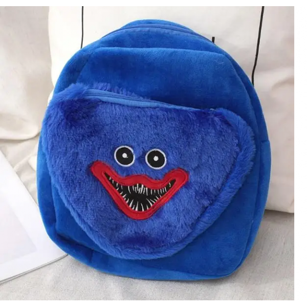 М'який дитячий рюкзак з Poppy Playtime Монстр Хагі Ваггі Huggy Wuggy 23*20 см синій