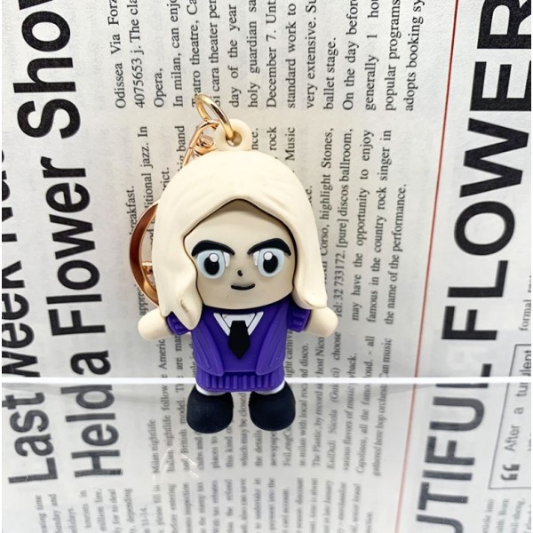 Брелок Сімейка Аддамс Wednesday Addams Енід Сінклер фігурка іграшка для ключів, рюкзака, сумки 6 см