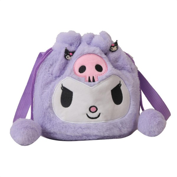 Мягкая плюшевая Сумочка Куроми детская сумка Kuromi Hello Kitty Sanrio