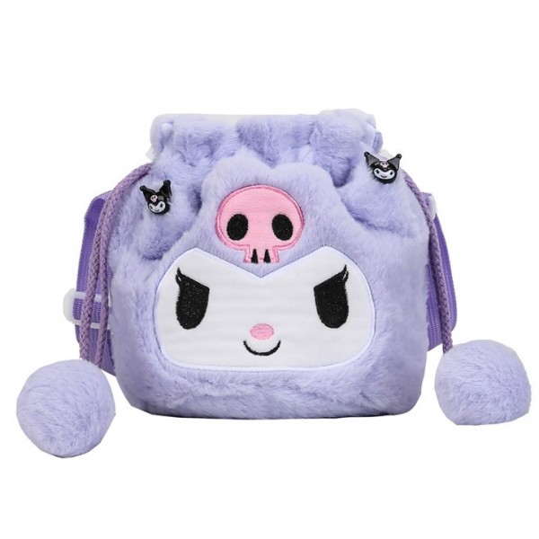 Мягкая плюшевая Сумочка Куроми детская сумка Kuromi Hello Kitty Sanrio