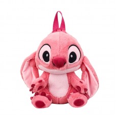 Рюкзак плюшевий дитячий Стич Disney Lilo and Stitch 30м рожевий