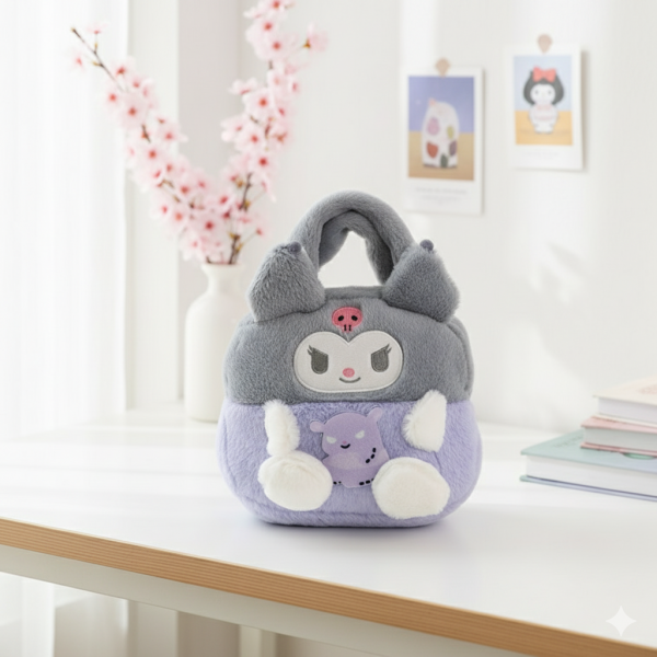 Плюшева сумочка аніме Куромі Kuromi сумка м'яка Sanrio Санріо іграшкова дитяча