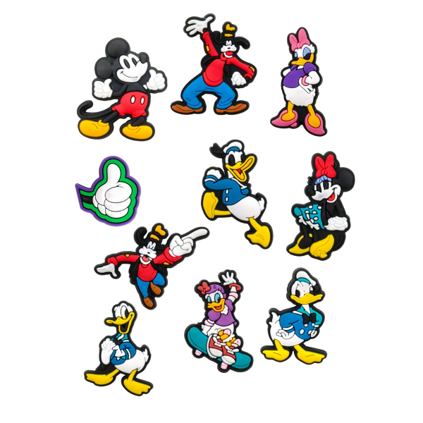 Джибітси Міккі Маус Mickey Mouse Дісней Jibbitz 10 шт аксесуари крокс прикраса
